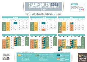 Calendriers Pro 2025 Loix