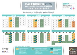 Calendriers Pro 2025 St Martin De Re