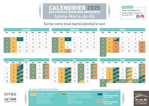 Calendriers Pro 2025 Ste Marie De Re