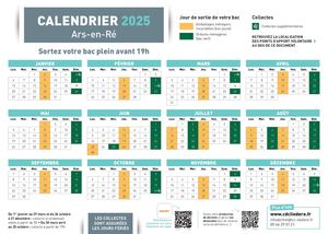 Calendriers Particuliers 2025 Ars En Re
