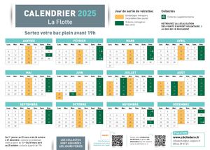 Calendriers Particuliers 2025 La Flotte