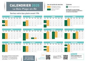Calendriers Particuliers 2025 Le Bois Plage En Re