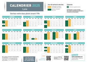Calendriers Particuliers 2025 Loix