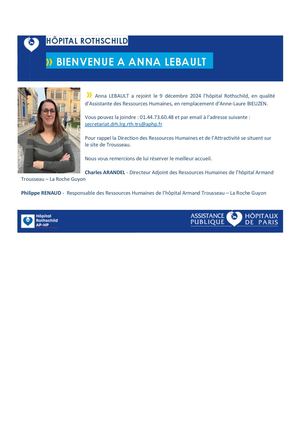 Bienvenue à Anna Lebault