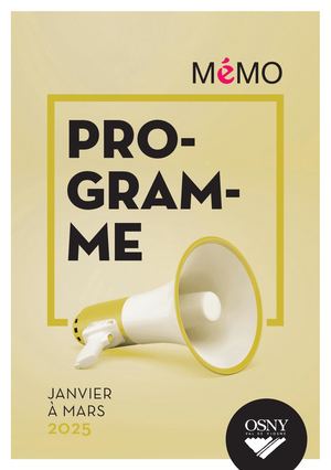 Programme MéMO - Janvier-mars 2025