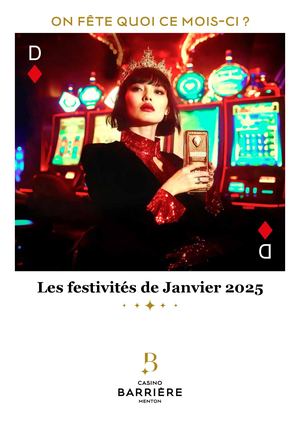 PROGRAMME DES FESTIVITÉS JANVIER 2025