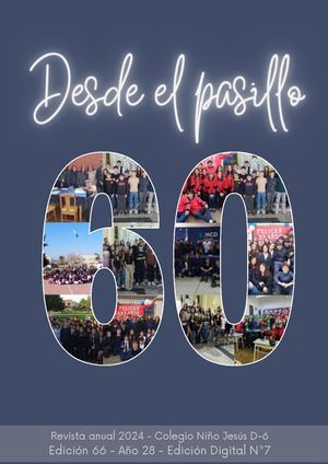 Edición 2024 "Revista Desde el Pasillo" del Instituto Niño Jesús D-6