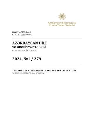Azərbaycan dili və ədəbiyyat tədrisi 2024 N1