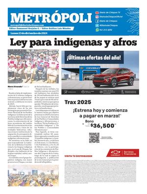 Metrópoli Lunes 23 De Diciembre 2024