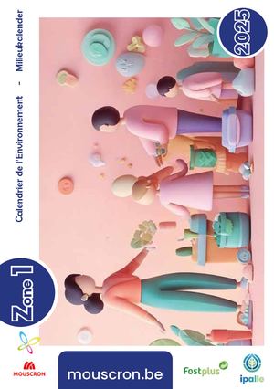 Mouscron Calendrier 2025 Zone 1