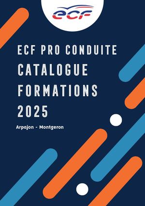 Catalogue Formations 2025