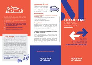 Dépliant Déchèterie La Bruffière 2024