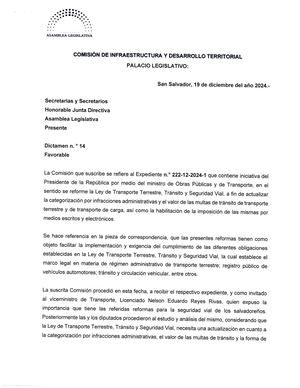 Reformas A La Ley De Transporte