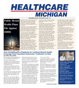 Healthcare Michigan December 2024