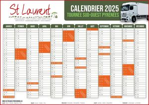 Calendrier Sud Ouest Pyrenees 2025