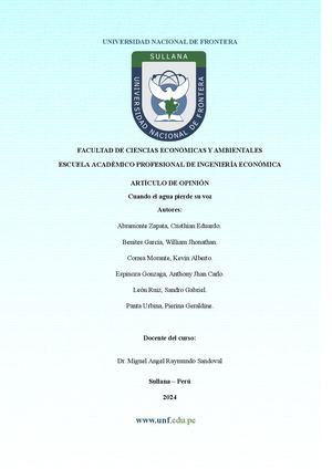 Grupo 05 Artículo De Opinión