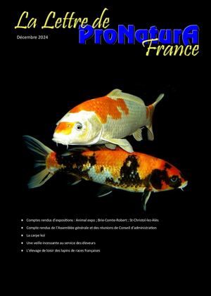 La Lettre de ProNaturA - Décembre 2024