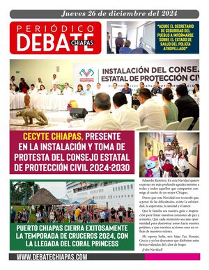 Debate Chiapas Jueves 26 De Diciembre Del 2024