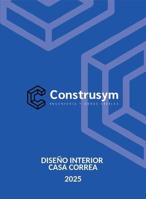 DISEÑO INTERIOR CASA CORREA