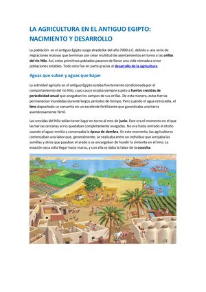 La Agricultura En El Antiguo Egipto