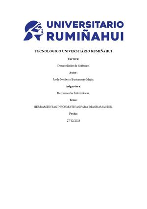 Herramientas Informáticas Para Diagramación