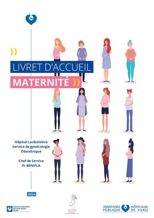 Livret D'accueil Maternité