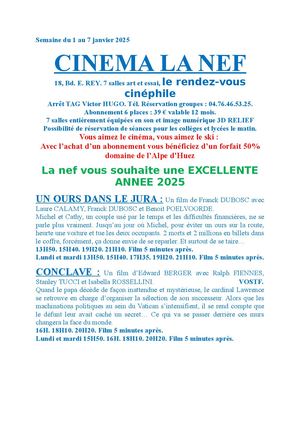 Programme La Nef Grenoble(59)