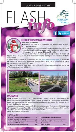 Flash info n°411 janvier 2025