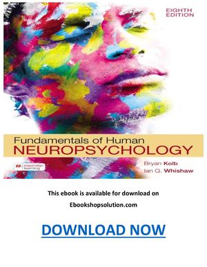 Fundamentals Of Human Neuropsychology 8th Edition PDF
