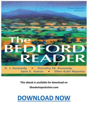 The Bedford Reader 14th Edition PDF