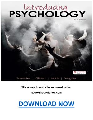 Introducing Psychology 5th Edition PDF