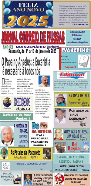 JORNAL CORREIO DE RUSSAS EDIÇÃO 821