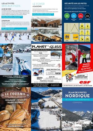 Plan du domaine nordique de La Chapelle d'Abondance