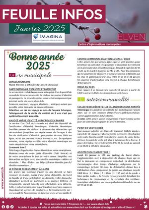 Feuille Infos Janvier 2025