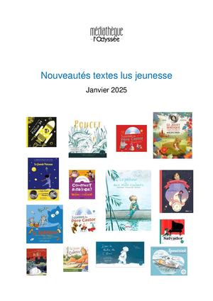 Nouveautés Textes Lus Jeunesse Janvier 2025