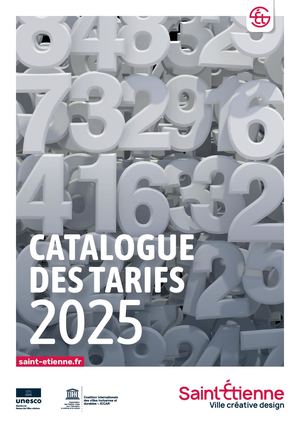 Catalogue des tarifs 2025