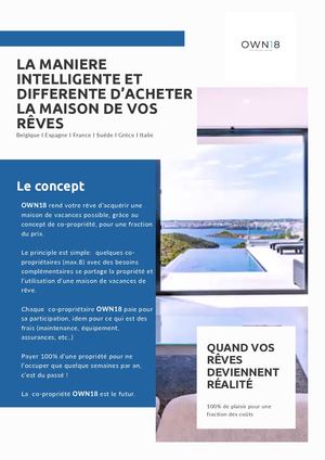 Own18 : copropriété partagée de maisons de vacances