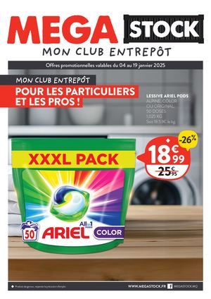 MEGA STOCK Martinique - Offres Spéciales 04 au 19 Janvier 2025