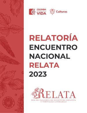 Encuentro N acional de la Red Relata (Mincultura. Biblioteca Nacional)