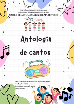 Antología De Cantos