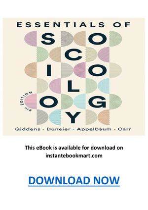 Essentials Of Sociology 8th Edition Pdf