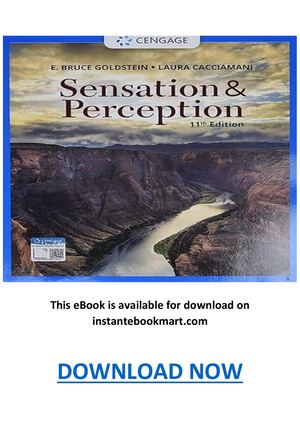 Sensation And Perception 11th Edition Pdf