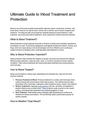 Timber Protection Methods Calaméo - Ultimate Guide To Wood Treatment And Protection