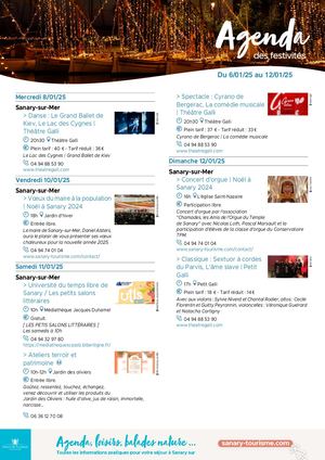 Agenda De La Semaine Du 06 Au 12 Janvier 2025