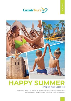 Brochure Happy Summer Eté 2025 LuxairTours Français