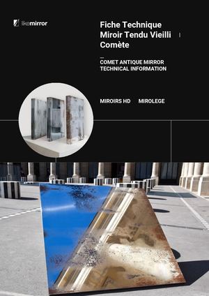 Fiche Technique Miroir Tendu Comete Like Mirror