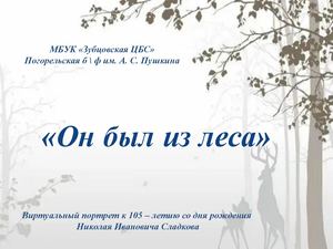 "Он был из леса"