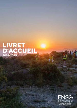 Livret d'accueil étudiant ENSG 2024-2025