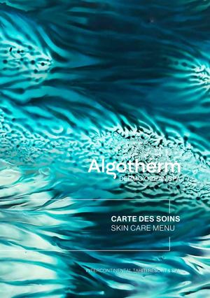 Brochure Algotherm Dermo Ocean Spa M/S Paul Gauguin