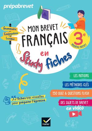 Mon brevet Français en studyfiches - 3e - Brevet 2025